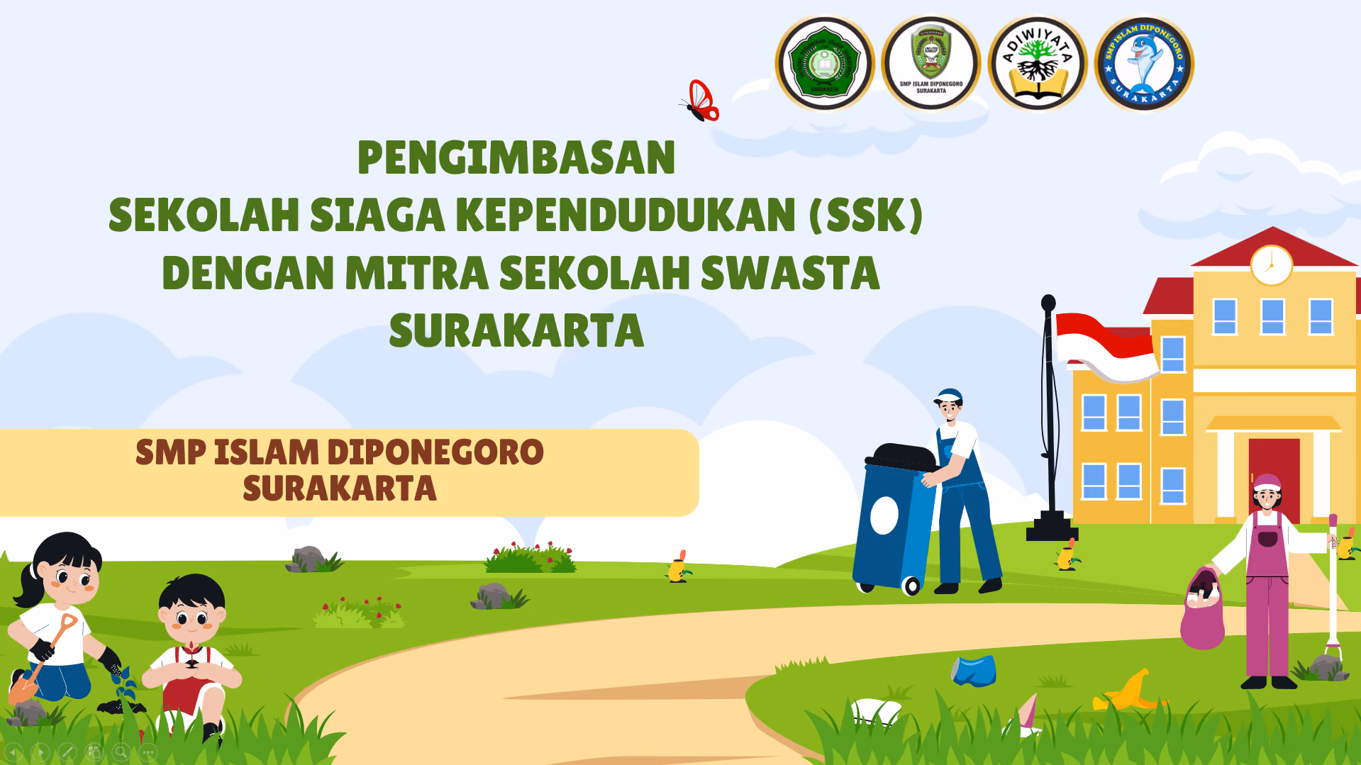 SMP Islam Diponegoro Surakarta Gelar Pengimbasan Sekolah Siaga Kependudukan (SSK) Bersama Sekolah Swasta