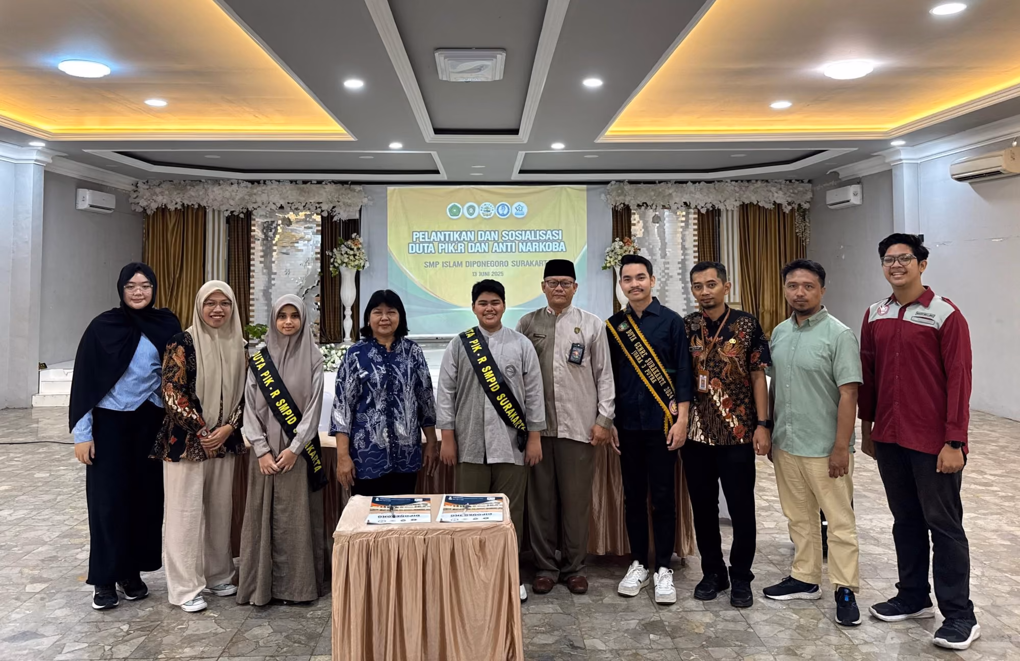 Pelantikan dan Sosialisasi Duta PIK-R serta Anti Narkoba di SMP Islam Diponegoro Surakarta